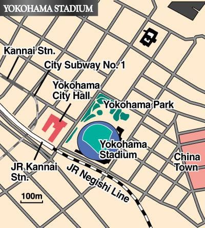 Harta e në stadiumin e Yokohama