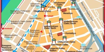 Harta e Yokohama dhe Tokio