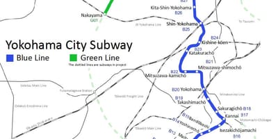 Yokohama metro hartë